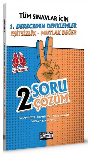 1. DERECEDEN DENKLEMLER EŞİTSİZLİK MUTLAK DEĞER 2 SORU 2 ÇÖZÜM FASİKÜL YKS Fotokopi