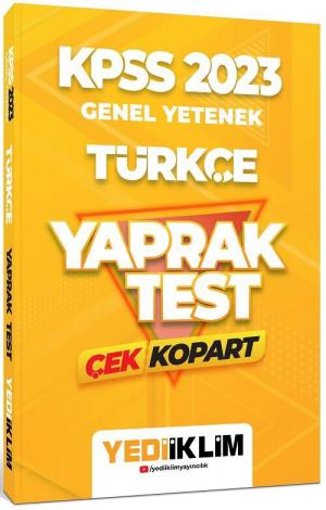 Türkçe Çek Kopart Yaprak Test YKS Fotokopi