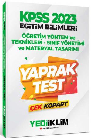 Öğretim Yöntem ve Teknikleri Sınıf Yönetimi Materyal Tasarımı Yaprak Test Çek Kopart YKS Fotokopi