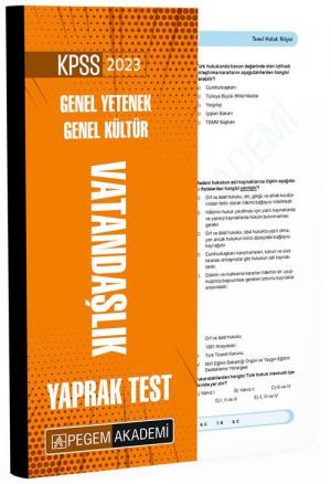 Vatandaşlık Yaprak Test YKS Fotokopi