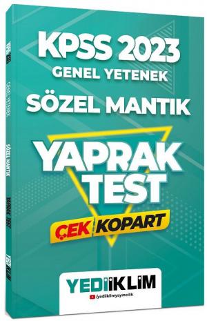 Genel Yetenek Sözel Mantık Çek Kopart Yaprak Test YKS Fotokopi