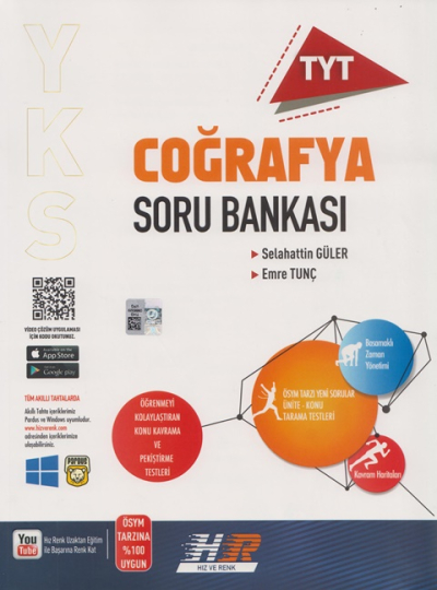 TYT Coğrafya Soru Bankası Hız ve Renk Yayınları YKS Fotokopi