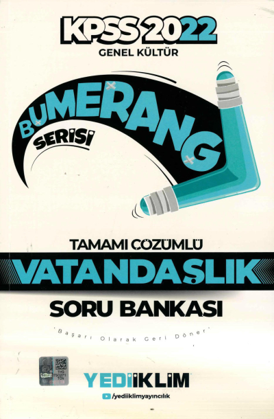 BUMERANG VATANDAŞLIK TAMAMI ÇÖZÜMLÜ SORU BANKASI YKS Fotokopi