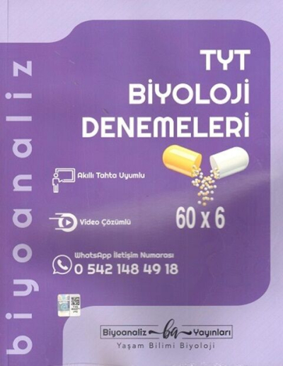 TYT Biyoloji Denemeleri 60x Biyoanaliz Yayınları YKS Fotokopi