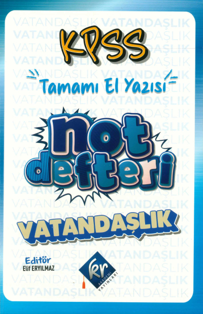 VATANDAŞLIK NOT DEFTERİ TAMAMI EL YAZISI YKS Fotokopi