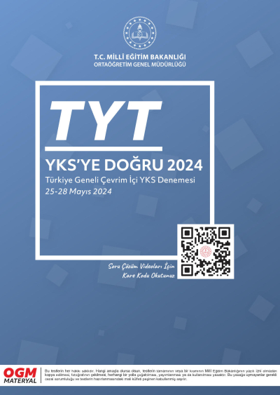 TYT YKS'ye Doğru 2024 YKS Fotokopi