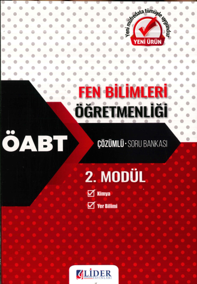 FEN BİLİMLERİ ÖĞRETMENLİĞİ ÇÖZÜMLÜ SORU BANKASI (KİMYA- YER BİLİMİ) 2. MODÜL YKS Fotokopi