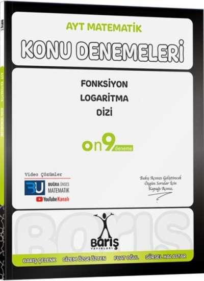 AYT Matematik Fonksiyon Logaritma Dizi Konu Denemeleri Barış Yayınları YKS Fotokopi