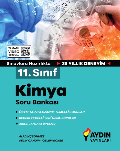 11. Sınıf Kimya Tamamı Video Çözümlü Soru Bankası Aydın Yayınları YKS Fotokopi