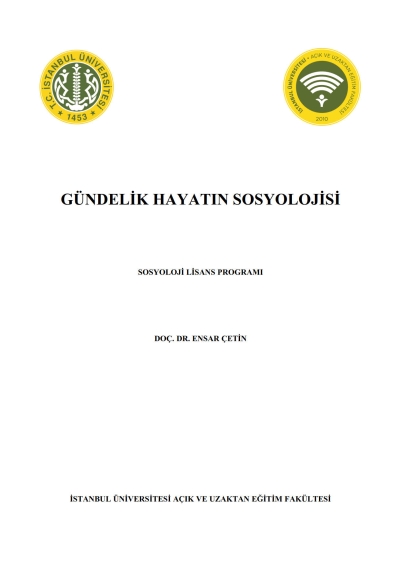 Gündelik Hayatın Sosyolojisi YKS Fotokopi