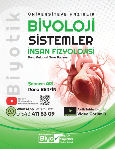 TYT AYT Biyoloji Sistemler İnsan Fizyolojisi Konu Anlatımlı Soru Bankası Biyotik Yayınları YKS Fotokopi