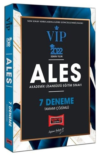 VİP ALES TAMAMI ÇÖZÜMLÜ 7 DENEME YKS Fotokopi