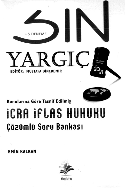 YARGIÇ İCRA İFLAS HUKUKU ÇÖZÜMLÜ SORU BANKASI YKS Fotokopi