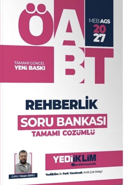 MEB AGS ÖABT Rehberlik Tamamı Çözümlü Soru Bankası Yediiklim Yayınları YKS Fotokopi