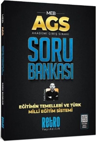 MEB AGS Eğitimin Temelleri ve Türk Milli Eğitim Sistemi Soru Bankası Retro Kitap YKS Fotokopi