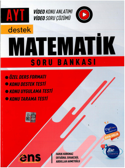 AYT Matematik Destek Soru Bankası ENS Yayınları YKS Fotokopi