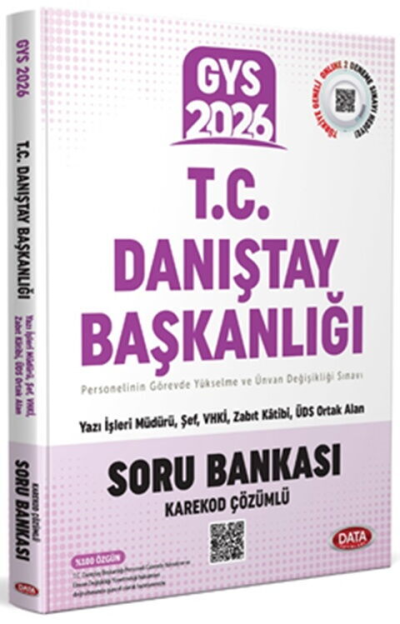 2026 T.C. Danıştay Başkanlığı GYS Soru Bankası Data Yayınları YKS Fotokopi