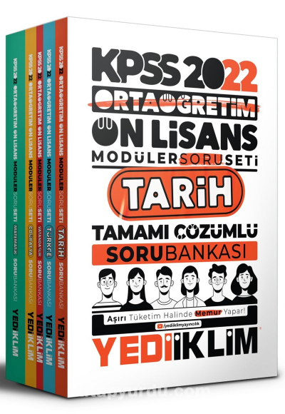 KPSS Ortaöğretim Ön Lisans Matematik Tamamı Çözümlü Modüler Soru Bankası  YKS Fotokopi
