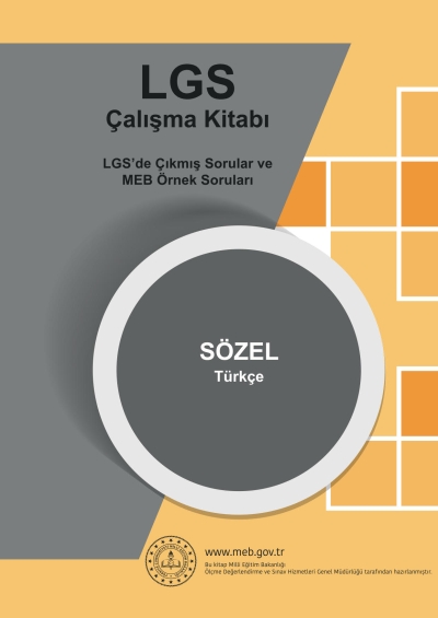 LGS Çalışma Kitabı SÖZEL (Türkçe) YKS Fotokopi