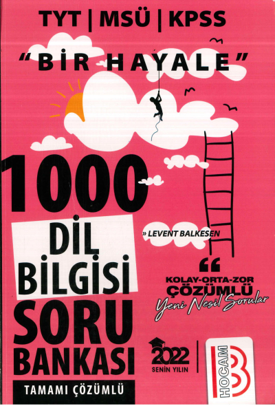 TYT BİR HAYALE 1000 DİL BİLGİSİ SORU BANKASI ÇÖZÜMLÜ YKS Fotokopi