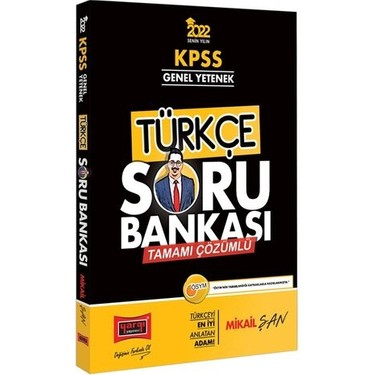 KPSS Genel Yetenek Tamamı Çözümlü Türkçe Soru Bankası YKS Fotokopi