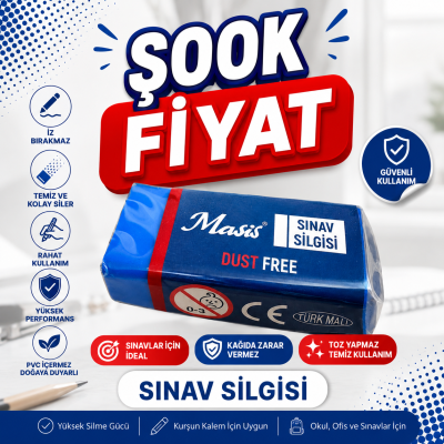 Masis Mavi Sınav Silgisi YKS Fotokopi