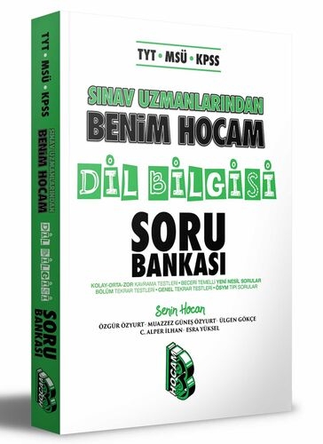 TYT MSÜ KPSS Sınav Uzmanlarından Dil Bilgisi Soru Bankası Benim Hocam Yayınları YKS Fotokopi