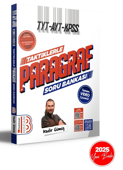 TYT - AYT - KPSS Taktiklerle Paragraf Tamamı Video Çözümlü Soru Bankası Benim Hocam Yayınları YKS Fotokopi