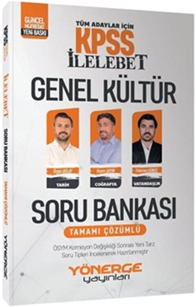 KPSS İlelebet Genel Kültür Soru Bankası Çözümlü Yönerge Yayınları (Tarih Coğrafya Vatandaşlık) YKS Fotokopi