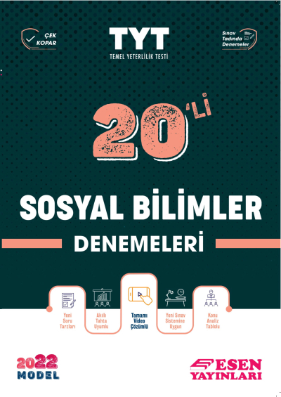 TYT 20'li Sosyal Bilimler Denemeleri YKS Fotokopi