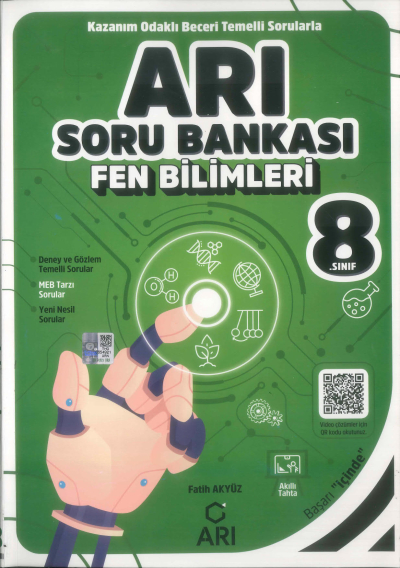 8. Sınıf Fen Bilimleri Arı Soru Bankası Arı Yayıncılık YKS Fotokopi