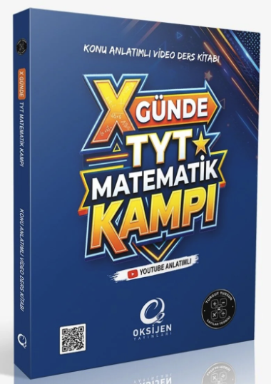 TYT X Günde Matematik Kampı Konu Anlatımlı Video Ders Kitabı Oksijen Yayınları YKS Fotokopi