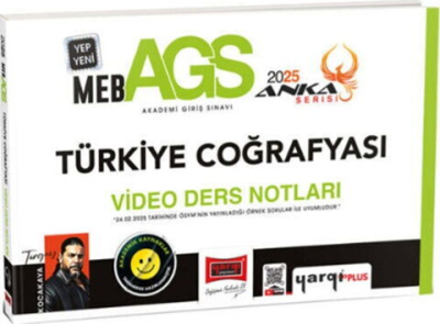 2025 MEB AGS Anka Serisi Türkiye Coğrafyası Video Ders Notları Yargı Yayınları YKS Fotokopi