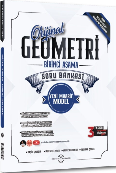 Geometri Maarif Birinci Aşama Soru Bankası Orijinal Yayınları YKS Fotokopi