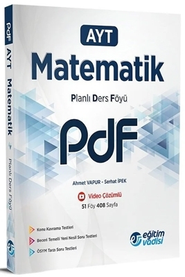 AYT Pdf Matematik Video Anlatım Destekli Eğitim Vadisi Yayınları YKS Fotokopi