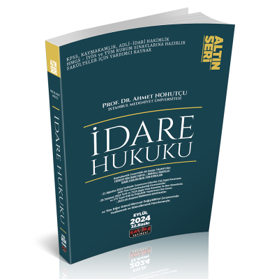 Savaş Yayınevi İdare Hukuku Konu Anlatımı Ahmet Nohutçu Eylül 2024 YKS Fotokopi