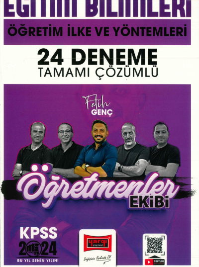 ÖĞRETİM İLKE VE YÖNTEMLERİ 24 DENEME TAMAMI ÇÖZÜMLÜ (ÖĞRETMENLER EKİBİ) YKS Fotokopi