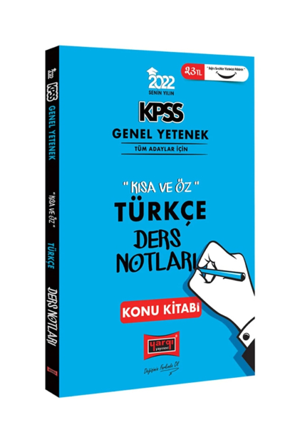KPSS Türkçe Kısa ve Öz Ders Notları Konu Kitabı YKS Fotokopi