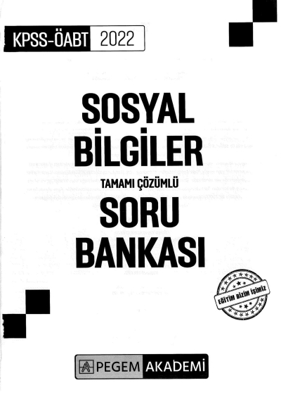 SOSYAL BİLGİLER TAMAMI ÇÖZÜMLÜ SORU BANKASI YKS Fotokopi