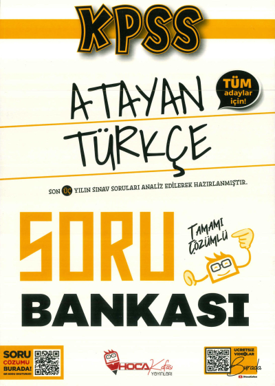 ATAYAN TÜRKÇE SORU BANKASI TAMAMI ÇÖZÜMLÜ YKS Fotokopi