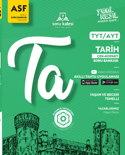 TYT AYT Tarih Çek Kopart Akıllı Soru Bankası Föyü Soru Kalesi Yayınları YKS Fotokopi