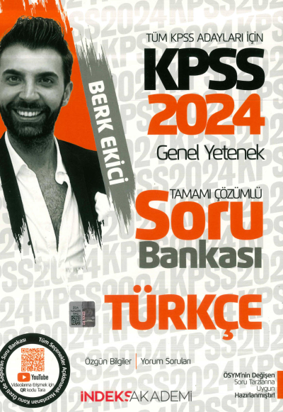 TÜRKÇE TAMAMI ÇÖZÜMLÜ SORU BANKASI İNDEKS AKADEMİ BERK EKİCİ YKS Fotokopi