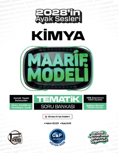 Üniversiteye Hazırlık Kimya Ders Platosu Maarif Modeli Tematik Soru Bankası Çap Yayınları YKS Fotokopi