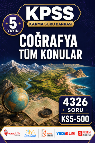 COĞRAFYA TÜM KONULAR 5 Yayın 4326 Soru YKS Fotokopi