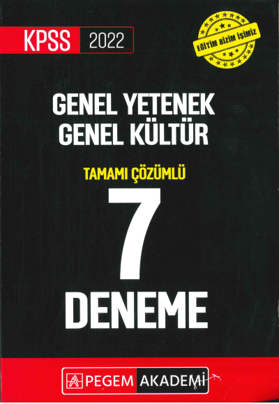 GKGY TAMAMI ÇÖZÜMLÜ 7Lİ DENEME YKS Fotokopi