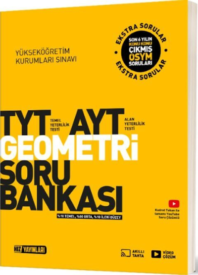 TYT AYT Geometri Soru Bankası Hız Yayınları YKS Fotokopi