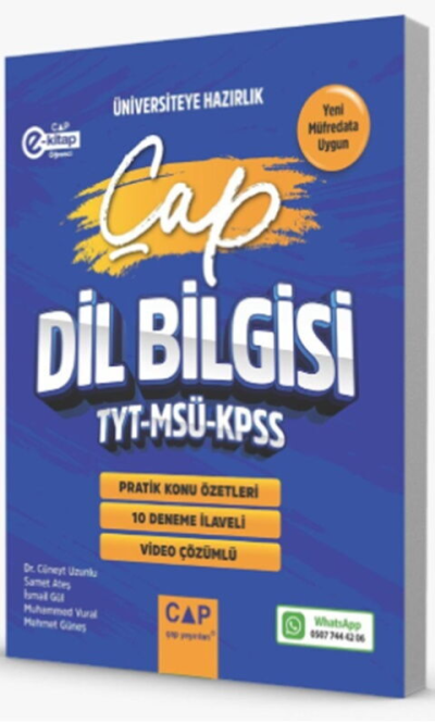 TYT MSÜ KPSS Dil Bilgisi Pratik Konu Özetleri Deneme İlaveli Çap Yayınları YKS Fotokopi
