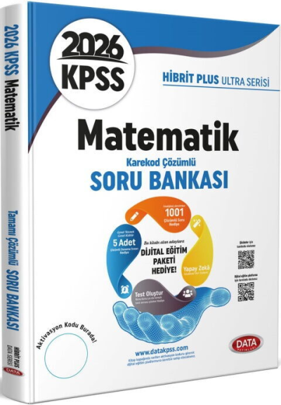 2026 KPSS Matematik Hibrit Plus Ultra Serisi Karekod Çözümlü Soru Bankası Data Yayınları YKS Fotokopi