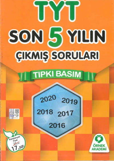 TYT Son 5 Yıl Çıkmış Soruları 2016-2020 YKS Fotokopi