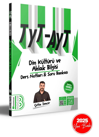 2025 TYT-AYT Din Kültürü ve Ahlak Bilgisi Ders Notları ve Tamamı Video Çözümlü Soru Bankası YKS Fotokopi